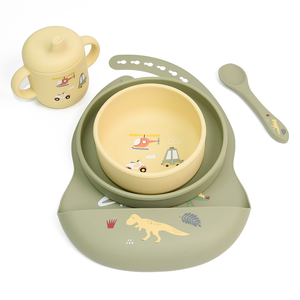 Ensemble d'assiettes pour bébé en silicone sans BPA, écologiques, certifiées CE, avec forme personnalisée et design moderne - Product Image 3