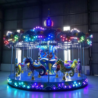 Manège Électrique de Luxe 16 Places pour Enfants, Intérieur/Extérieur, Lumineux et Musical, pour Centres Commerciaux - Fabricant