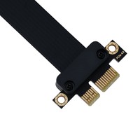 PCIe X1 Extension Cable 4.0 TPE Jacket Data Transmission Compatible Sound Card SSD Expansion DMA Adapter Wi-Fi Card (AX200)