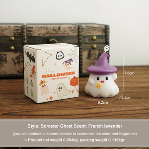 Home Decor Fragrance Ghost Shaped <b>Candle</b> Handmade Halloween Natural Paraffin Soy Wax Scented <b>Candle</b> - Product Image 6
