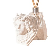 JY Méduse Art Aromathérapie Pierre Ornement Plâtre Statue Diffuseur pour Décoration Maison Musée Souvenir Cadeau