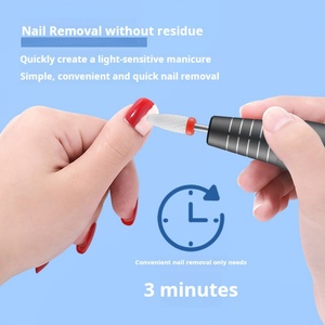 Professional Portable Mini Rechargeable Nail <b>Drill</b> UV Nail Gel Sander Machine for Nail Removal 35000rpm Custom logo - Product Image 4