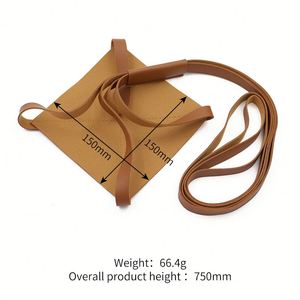 Durable Strong PU Leather Plant Hanger with <b>Hanging</b> Rope Square Design for Indoor/Outdoor Use Modern Style <b>Gardening</b> Accessories - Product Image 6
