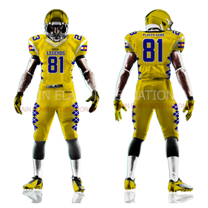 Meilleurs uniformes de football américain cousus 2024 avec design 3D par sublimation, respirants, grandes tailles, personnalisables, haute qualité - Product Image 1