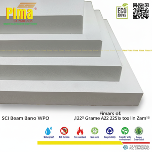 แผ่นโฟมพีวีซี WPC ความหนาแน่น cm3สีขาว12มม. แผงตะกั่วปราศจากสิ่งแวดล้อมสำหรับห้องครัว - Product Image 1