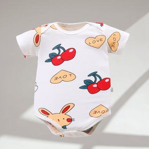 Mono de verano para recién nacido, unisex, de algodón sin mangas, con cierre, para bebé de un mes, ideal para gatear. - Product Image 3