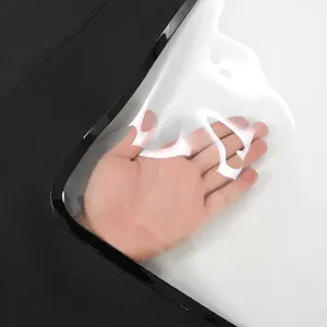 Pour Chevy Camaro 1987-1989 Convertible Soft Top 50 "de large avec fenêtre transparente en plastique - Product Image 4