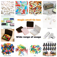 Nouvelle conception de boîte en fer blanc mat pour bonbons, boîte alimentaire/cadeau, boîte premium recyclable et écologique avec couvercle, poudre libre blush