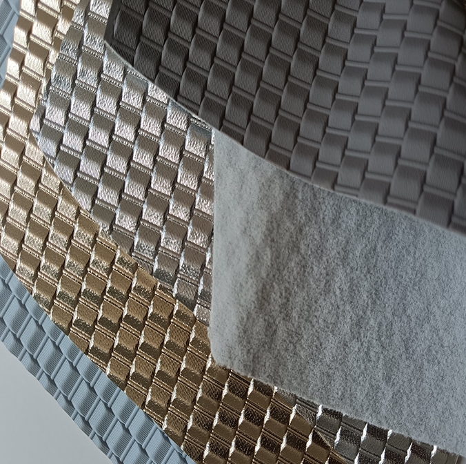 Microfiber PVC Synthetic Leather Versatile Embossed Metallic Fabric for Motocross Motorcycle Seat Cover Sofa Bag Gloves