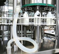 Tuyau flexible en silicone de qualité alimentaire pour la fabrication de fromage, transfert de lactosérum, tube en silicone à paroi intérieure lisse pour machine de remplissage laitier