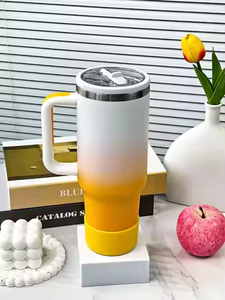 Taza de viaje al vacío de doble pared de acero inoxidable de 40 oz personalizada Adventure, vaso de 40 oz con asa, termo térmico para beber café - Product Image 3