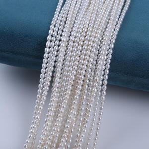 Perles d'eau douce de 3 à 3,5 mm en forme de mètre, matière semi-finie pour la fabrication artisanale de perles en vrac, vente en gros, directement de l'usine de Zhuji - Product Image 3