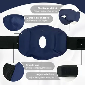 Bandages de compression réutilisables pour thérapie chaude et froide, pour <span class=keywords><strong>genoux</strong></span> et pieds, avec pack de gel froid/chaud, soulagement des douleurs articulaires, arthrite, gonflements, contusions - Product Image 5