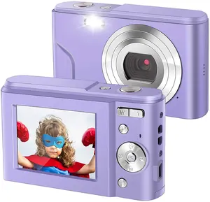 Máy Ảnh Kỹ Thuật Số 1080P Máy Ảnh Trẻ Em Nhỏ Máy Quay Phim Vlog Màn Hình LCD 16X Zoom Kỹ Thuật Số 36MP Điểm Và Chụp Có Thể Sạc Lại