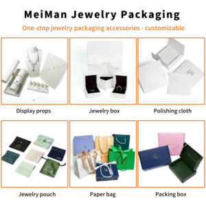 Pochette à Bijoux Ivoire en Microfibre avec Bouton et Support, Pochette Enveloppe en Suédine Personnalisée Estampée à Chaud avec Carte d'Insertion - Product Image 5