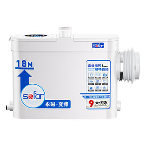 Sofar W18B <span class=keywords><strong>Pompe</strong></span> <span class=keywords><strong>de</strong></span> <span class=keywords><strong>relevage</strong></span> des <span class=keywords><strong>eaux</strong></span> <span class=keywords><strong>usées</strong></span> des toilettes entièrement automatique pour villa haute pression dans la salle <span class=keywords><strong>de</strong></span> bain pour les <span class=keywords><strong>eaux</strong></span> <span class=keywords><strong>usées</strong></span> - Product Image 1