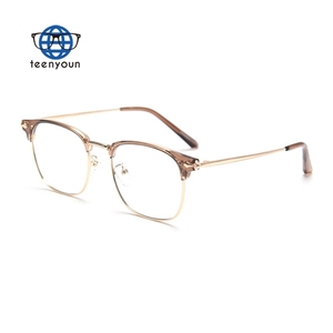 Teenyoun Half Frame Flat Mirror Frame Eyewear Holder <strong>Face</strong> Rimless Optical Gold <strong>Beautiful</strong> Glasses Frames Wholesale - Product Image 1