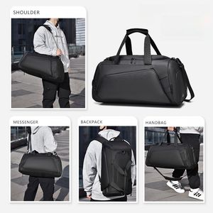<b>Large</b>-Capacity Custom Multifunctional Fitness Duffle Bag Waterproof Gym Sports Travel <b>Backpack</b> Nylon Zipper Closure Fashion Belt - Product Image 3