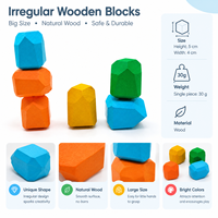 Blocs de construction en bois écologiques multicolores 5x4cm, pièces de construction personnalisables par gravure, jeux d'empilage, jeux d'imitation, loisirs créatifs