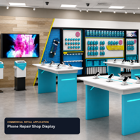 Exhibidores Personalizados para Teléfonos Móviles, Muebles de Exhibición para Tiendas de Reparación de Celulares, Fabricante de Accesorios para Tiendas OEM ODM