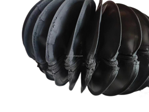 الأكورديون من النوع للآلات ، أنبوب مطاطي مضلع لولبي مرن من القماش ، تصميم دائري مقاوم للأتربة - Product Image 5