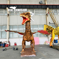 Modèles Animatronic Statue de dragon occidental réaliste personnalisée
