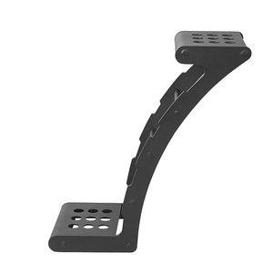 Soporte de Acero para Llanta de Repuesto Wildfront, para Portón Trasero Todoterreno, con Cuerda de Amarre y Escalón para <span class=keywords><strong>Defender</strong></span> 90 Wrangler Ford - Negro - Product Image 3