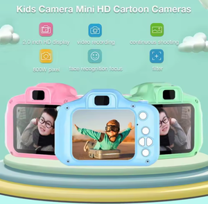 Cadeau d'anniversaire pour enfants X2 Mini caméra Photographie Écran HD 2 pouces Caméra numérique pour enfants Jouet de dessin animé - Product Image 3