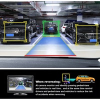 Caméra de recul de voiture intelligente AHD1080P ADAS AI avec suivi intelligent, reconnaissance, détection des piétons/véhicules et avertissement 816