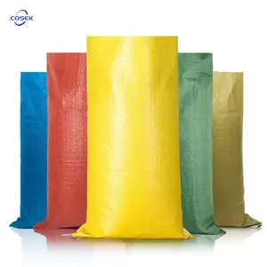 Nông nghiệp nhiều lớp polypropylene đồng bằng PP dệt túi 25kg bao cho đường gạo