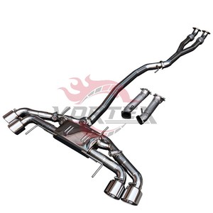 Vortex Stainless Steel Exhaust for Nissan GTR R35 Valvetronic Catback Downpipe Y Pipe Full <b>Kit</b> - Product Image 3