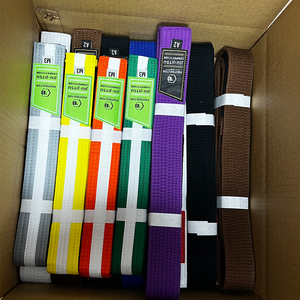 Cinture da Jiu-Jitsu Personalizzate Morbide e Resistenti per Bambini e Adulti 2025 - Prezzo all'Ingrosso Abbigliamento Arti Marziali - Product Image 1