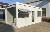 Kiosque de restauration préfabriqué 10 pieds à assemblage rapide, unité de vente alimentaire, abri de pluie pour centre commercial, panneau sandwich