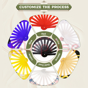 Khuyến Mại Tùy Chỉnh Lớn Vải Rave <span class=keywords><strong>Fan</strong></span> Cầm Tay Gấp Người Hâm Mộ - Product Image 6