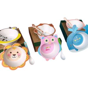Offres Spéciales réutilisable mignon dessin animé fibre de <span class=keywords><strong>bambou</strong></span> enfants bol de nourriture cuillère ensemble ménage <span class=keywords><strong>bébé</strong></span> <span class=keywords><strong>repas</strong></span> bol <span class=keywords><strong>bambou</strong></span> enfants ensemble de vaisselle - Product Image 2
