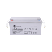 Batterie gel 12v 150ah batterie de stockage à cycle profond pour batterie plomb-acide du système solaire