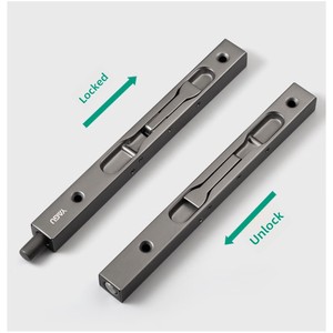 Loquet central antivol double ouverture invisible en acier inoxydable pour porte mère-enfant, loquet de porte coupe-feu - Product Image 2