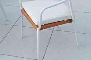 Modern Outdoor Aluminum Dining <b>Table</b> Chair Set Comfortable with Rope for <b>Gardens</b> Courtyards Terraces Hotels Parks - Product Image 6