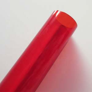 Tubo Perforado Acrílico Rojo, Tubo LED, Tubería de Plástico - Product Image 6