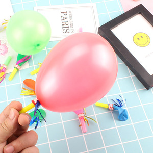 Whistle <b>Balloons</b> Plastic <b>Round</b> Party Supplies Birthday Cheer Props Children's Toys - Product Image 3