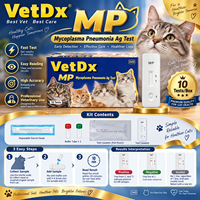 Test rapide d'antigène de Mycoplasma Pneumoniae pour chats, kit de diagnostic vétérinaire par flux latéral