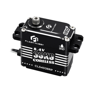 Motor Digital sin Escobillas FLASH CLS4038RP 38KG con Engranaje Helicoidal para Helicóptero, Avión, Barco y Coche RC - Product Image 2