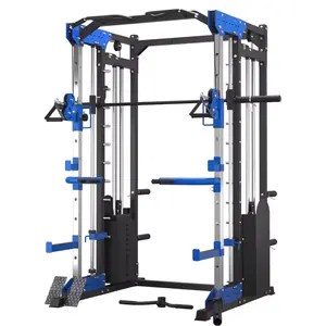 Sp Hot Verkoop Multifunctionele Geïntegreerde Home Gym Smith Machine Kabel Pin Geladen Sterkte Machine Voor Thuis