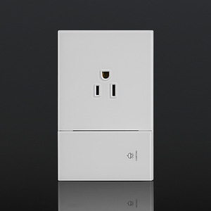 Tomada de Parede Simples de <span class=keywords><strong>3</strong></span> Pinos Padrão Americano (Série Sul-Americana) de Alta Qualidade com Luz, 15A 250V, para Uso Doméstico e Hospitalar - Product Image 1