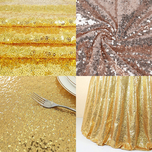 Giáng sinh Kem cưới khách sạn triển lãm trang trí tiệc tròn màu tím sequined <span class=keywords><strong>50</strong></span> 72 90 108 120 inch Khăn trải bàn tròn màu tím - Product Image 6