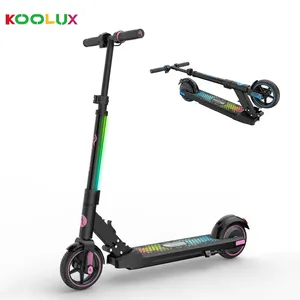 KOOLUX 6.5英寸实心轮胎迷你定制标志彩色电动滑板车儿童青少年轻便携带儿童礼物