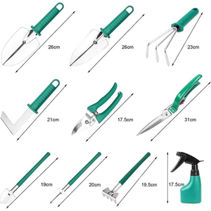 Nhiệm Vụ Nặng Nề Tự Làm Thép Không Gỉ Công Cụ Vườn Kit Bao Gồm Trowel Pruner Rake Phun Rau Thảo Mộc Làm Vườn Công Nghiệp OEM - Product Image 6