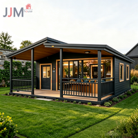 Maison mobile JJM facile à installer, maison conteneur extensible de 20 pieds avec chambre, cuisine, salon, design minimaliste préfabriqué