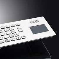 Clavier industriel robuste en métal avec pavé tactile, étanche IP65, 67 touches, montage en panneau, pour kiosque, norme US B
