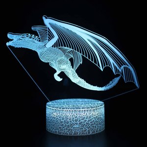 Lampade LED Wireless, Luci da Tavolo Touch, Illuminazione per Stanze, Luci Notturne 3D, Lampade LED in Acrilico, Comodini Decorativi Personalizzabili - Product Image 3
